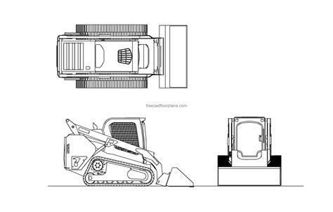 skid steer cad drawings|skid steer svg free.